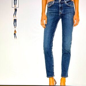 Citizens of Humanity Skyla Mid Rise Slim Straight Jeans in Charisma Size 28